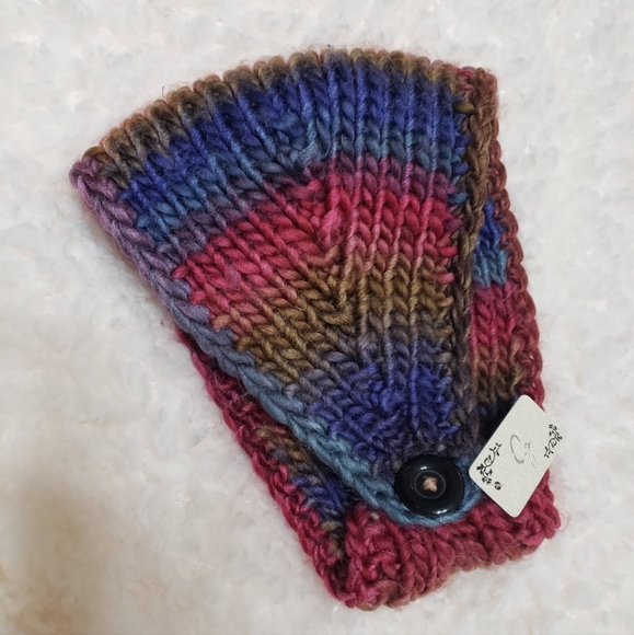 NWT Knit Headband Crochet Flower Ear Warm - Picture 2 of 2